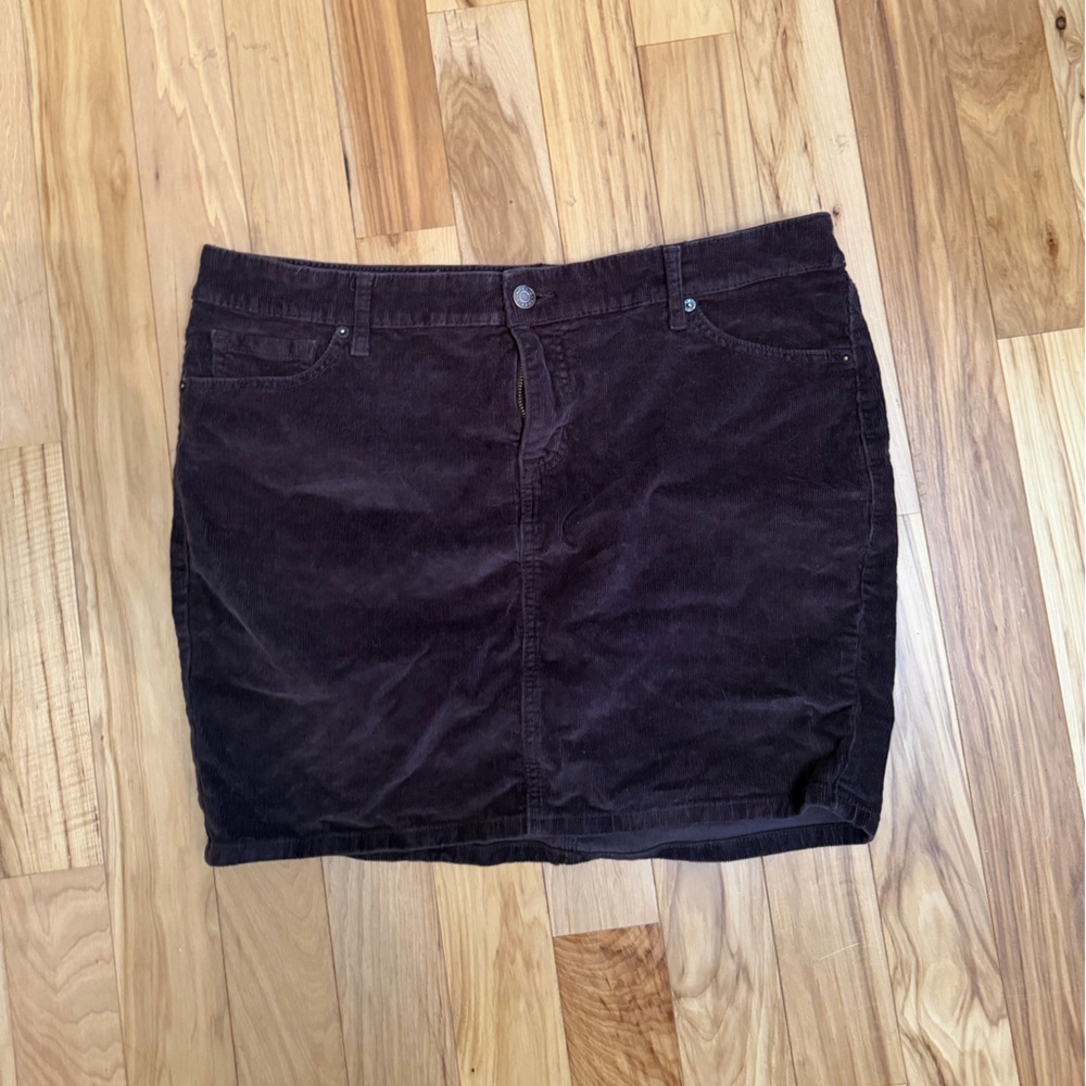 Torrid Dark Brown Mini Skirt
